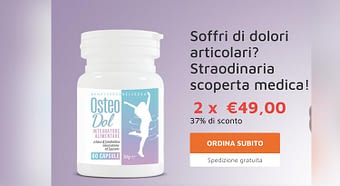 Suplemento de Osteodol en cápsulas con acción antiinflamatoria. Para dolores articulares y musculares